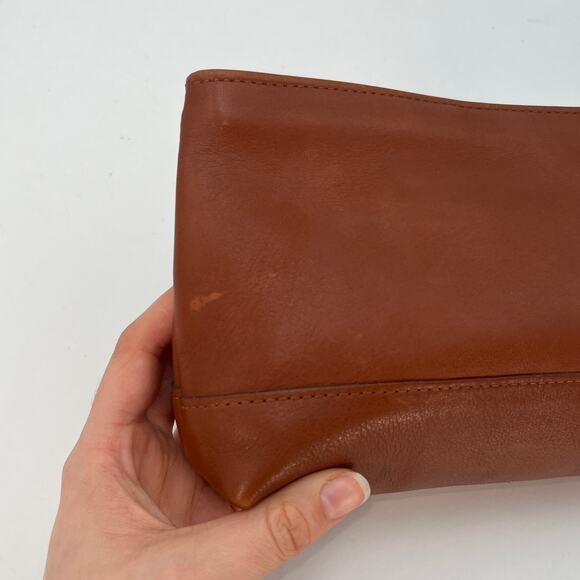 Vintage Coach Cosmetic Case Large 7172 British Tan USA 1990s - Picture 6 of 10